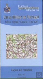 Carta Militar de Portugal (esc.1:25,000) nº 111 - PAÇOS DE FERREIRA