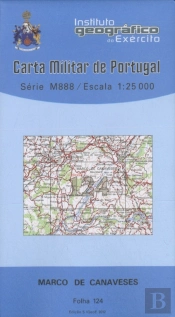Carta Militar de Portugal (esc.1:25,000) nº 124 - MARCO DE CANAVESES