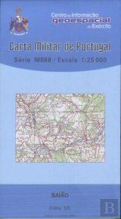 Carta Militar de Portugal (esc.1:25,000) nº 125 - BAIÃO