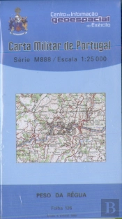 Carta Militar de Portugal (esc.1:25,000) nº 126 - PESO DA RÉGUA