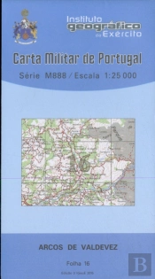 Carta Militar de Portugal (esc.1:25,000) nº 16 - ARCOS DE VALDEVEZ