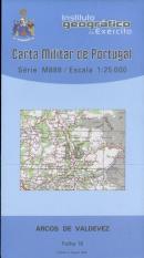 Carta Militar de Portugal (esc.1:25,000) nº 16 - ARCOS DE VALDEVEZ