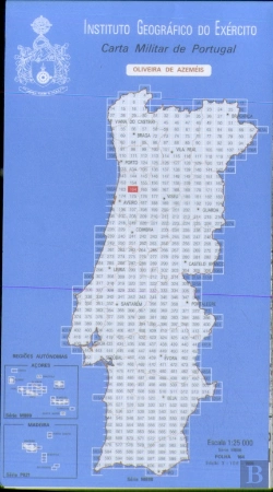 Bertrand.pt - Carta Militar de Portugal (esc.1:25,000) nº 164 - OLIVEIRA DE AZEMEIS