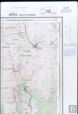 Bertrand.pt - Carta Militar de Portugal (esc.1:25,000) nº 165 - ARÕES