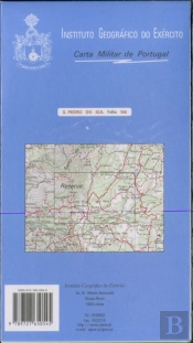 Carta Militar de Portugal (esc.1:25,000) nº 166 - SÃO PEDRO DO SUL