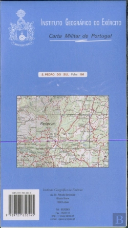 Bertrand.pt - Carta Militar de Portugal (esc.1:25,000) nº 166 - SÃO PEDRO DO SUL