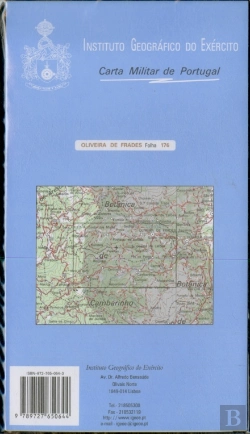 Bertrand.pt - Carta Militar de Portugal (esc.1:25,000) nº 176 - OLIVEIRA DE FRADES