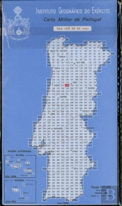 Carta Militar de Portugal (esc.1:25,000) nº 188 - VILA CHÃ DE SÁ