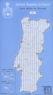 Carta Militar de Portugal (esc.1:25,000) nº 206 - MIRA