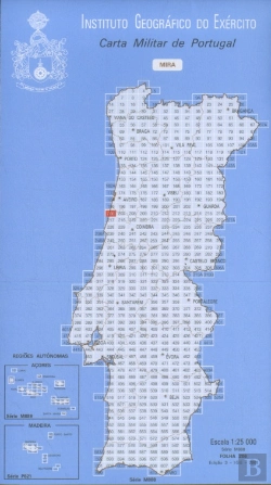 Bertrand.pt - Carta Militar de Portugal (esc.1:25,000) nº 206 - MIRA