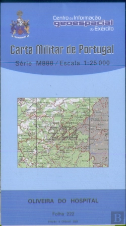 Bertrand.pt - Carta Militar de Portugal (esc.1:25,000) nº 222 - OLIVEIRA DO HOSPITAL