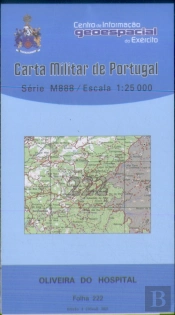 Carta Militar de Portugal (esc.1:25,000) nº 222 - OLIVEIRA DO HOSPITAL