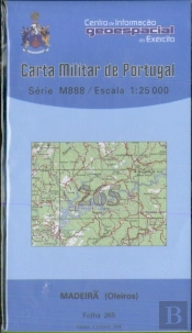 Carta Militar de Portugal (esc.1:25,000) nº 265 - MADEIRÃ (Oleiros)