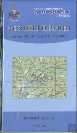 Bertrand.pt - Carta Militar de Portugal (esc.1:25,000) nº 265 - MADEIRÃ (Oleiros)