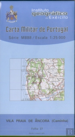 Bertrand.pt - Carta Militar de Portugal (esc.1:25,000) nº 27 - VILA PRAIA DE ANCORA