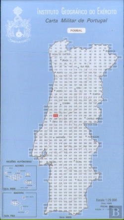 Bertrand.pt - Carta Militar de Portugal (esc.1:25,000) nº 274 - POMBAL