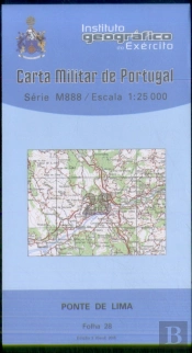 Carta Militar de Portugal (esc.1:25,000) nº 28 - PONTE DE LIMA