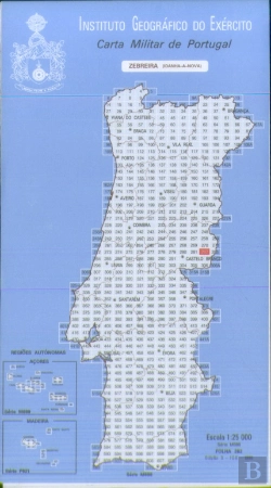 Bertrand.pt - Carta Militar de Portugal (esc.1:25,000) nº 282 - ZEBREIRA (Idanha-a-Nova)