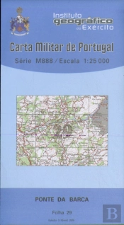 Carta Militar de Portugal (esc.1:25,000) nº 29 - PONTE DA BARCA