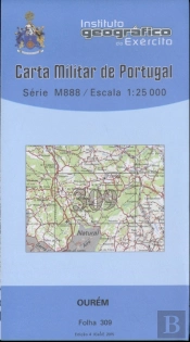 Carta Militar de Portugal (esc.1:25,000) nº 309 - VILA NOVA DE OUREM