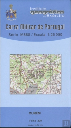 Bertrand.pt - Carta Militar de Portugal (esc.1:25,000) nº 309 - VILA NOVA DE OUREM