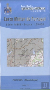 Carta Militar de Portugal (esc.1:25,000) nº 31 - OUTEIRO
