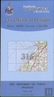 Carta Militar de Portugal (esc.1:25,000) nº 316 - SÃO MARTINHO DO PORTO