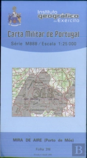 Carta Militar de Portugal (esc.1:25,000) nº 318 - MIRA DE AIRE