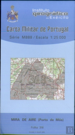 Bertrand.pt - Carta Militar de Portugal (esc.1:25,000) nº 318 - MIRA DE AIRE