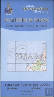 Carta Militar de Portugal (esc.1:25,000) nº 325A/B - RETORTA