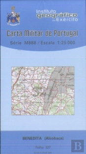 Carta Militar de Portugal (esc.1:25,000) nº 327 - Benedita (Alcobaça)