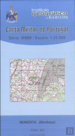 Bertrand.pt - Carta Militar de Portugal (esc.1:25,000) nº 327 - Benedita (Alcobaça)