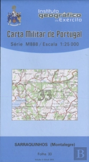 Carta Militar de Portugal (esc.1:25,000) nº 33 - SARRAQUINHOS