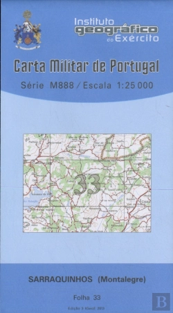 Bertrand.pt - Carta Militar de Portugal (esc.1:25,000) nº 33 - SARRAQUINHOS