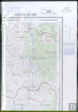 Bertrand.pt - Carta Militar de Portugal (esc.1:25,000) nº 335 - CASTELO DE VIDE