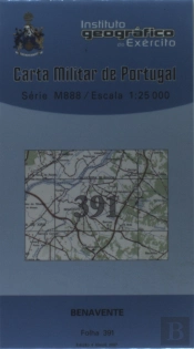 Carta Militar de Portugal (esc.1:25,000) nº 391 - BENAVENTE