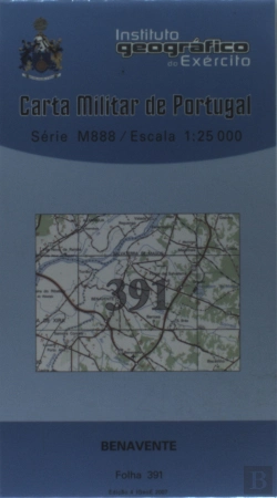 Bertrand.pt - Carta Militar de Portugal (esc.1:25,000) nº 391 - BENAVENTE