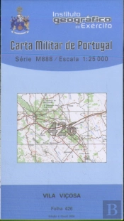 Carta Militar de Portugal (esc.1:25,000) nº 426 - VILA VIÇOSA