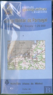 Carta Militar de Portugal (esc.1:25,000) nº 44 - RUIVÃES