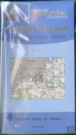 Bertrand.pt - Carta Militar de Portugal (esc.1:25,000) nº 44 - RUIVÃES