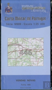 Carta Militar de Portugal (esc.1:25,000) nº 446 - VENDAS NOVAS
