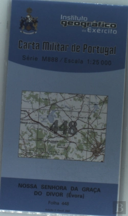Bertrand.pt - Carta Militar de Portugal (esc.1:25,000) nº 448 - NOSSA SENHORA DA GRAÇA DO DIVOR