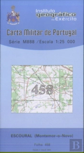 Carta Militar de Portugal (esc.1:25,000) nº 458 - ESCOURAL