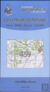 Carta Militar de Portugal (esc.1:25,000) nº 459 - VALVERDE