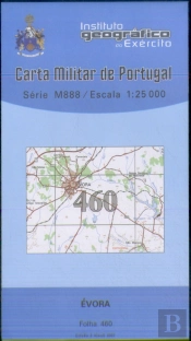 Carta Militar de Portugal (esc.1:25,000) nº 460 - ÉVORA