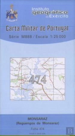 Bertrand.pt - Carta Militar de Portugal (esc.1:25,000) nº 474 - MONSARAZ