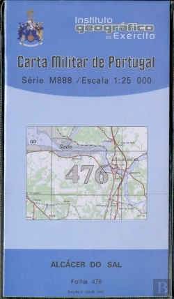 Bertrand.pt - Carta Militar de Portugal (esc.1:25,000) nº 476 - ALCACER DO SAL