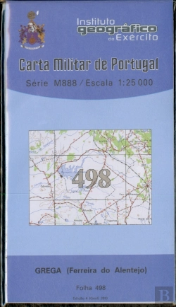 Bertrand.pt - Carta Militar de Portugal (esc.1:25,000) nº 498 - GREGA (Ferreira do Alentejo)