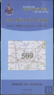 Carta Militar de Portugal (esc.1:25,000) nº 509 - FERREIRA DO ALENTEJO