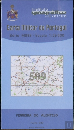 Bertrand.pt - Carta Militar de Portugal (esc.1:25,000) nº 509 - FERREIRA DO ALENTEJO